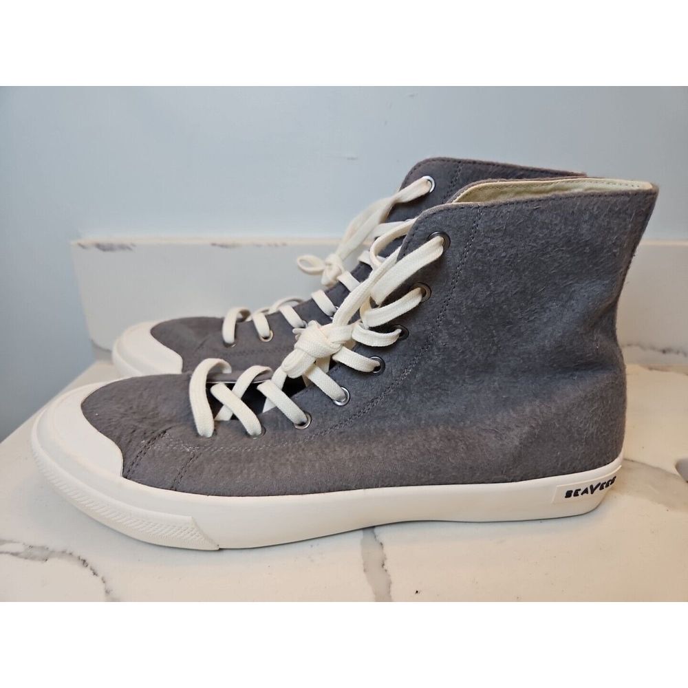 Seavees Fremont High Top Size 11 Charcoal Flannel Lace‎ Up Men's Shoes